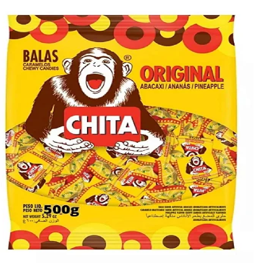 BALA CHITA ABACAXI 500G – Auxiliadora Atacado